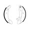 Pagid Brakes Ford Transit Connect 13-10 Brake Shoe Set, 355005101 355005101 - alternate 2